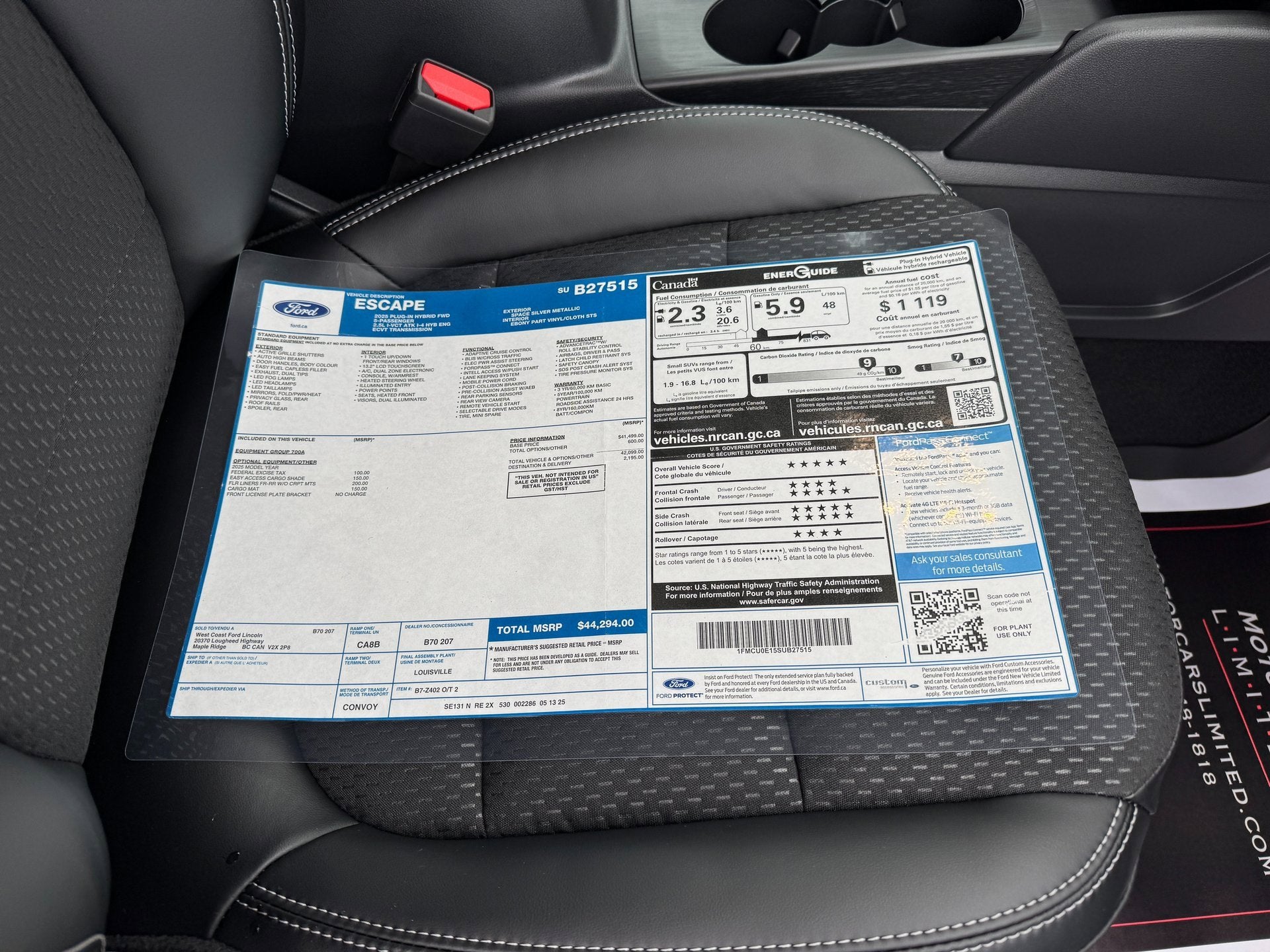 2025 Ford Escape PHEV