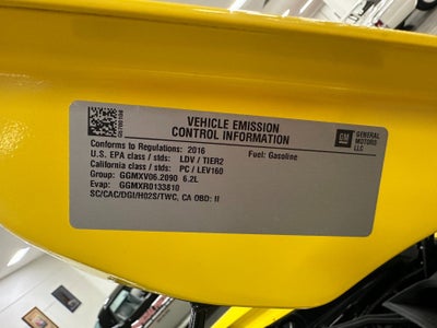 2016 Chevrolet Corvette Z06 3LZ