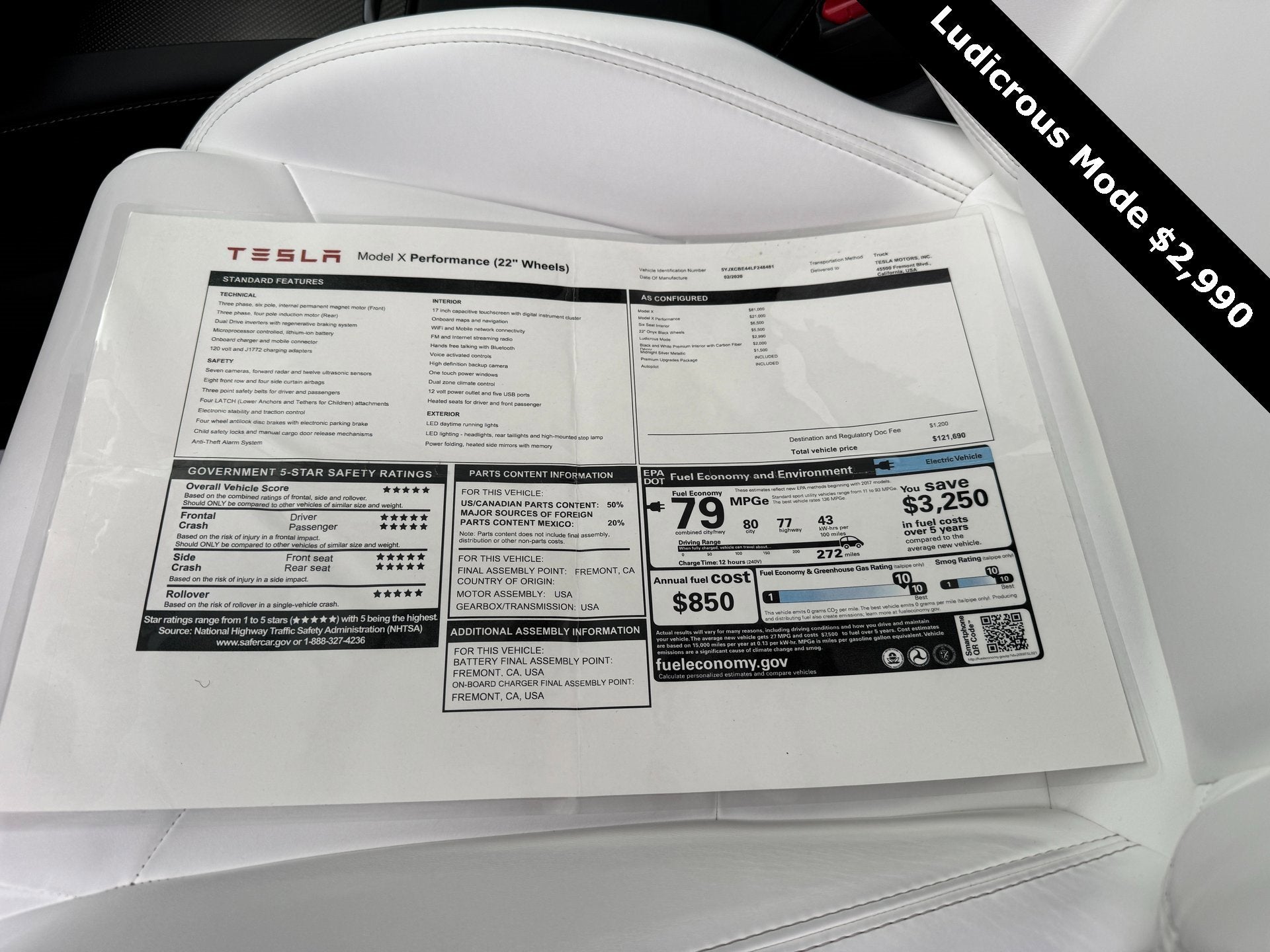 2020 Tesla Model X Performance