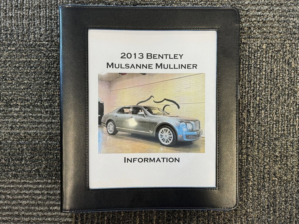 2013 Bentley Mulsanne Mulliner Edition