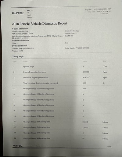 2018 Porsche 911 GT3