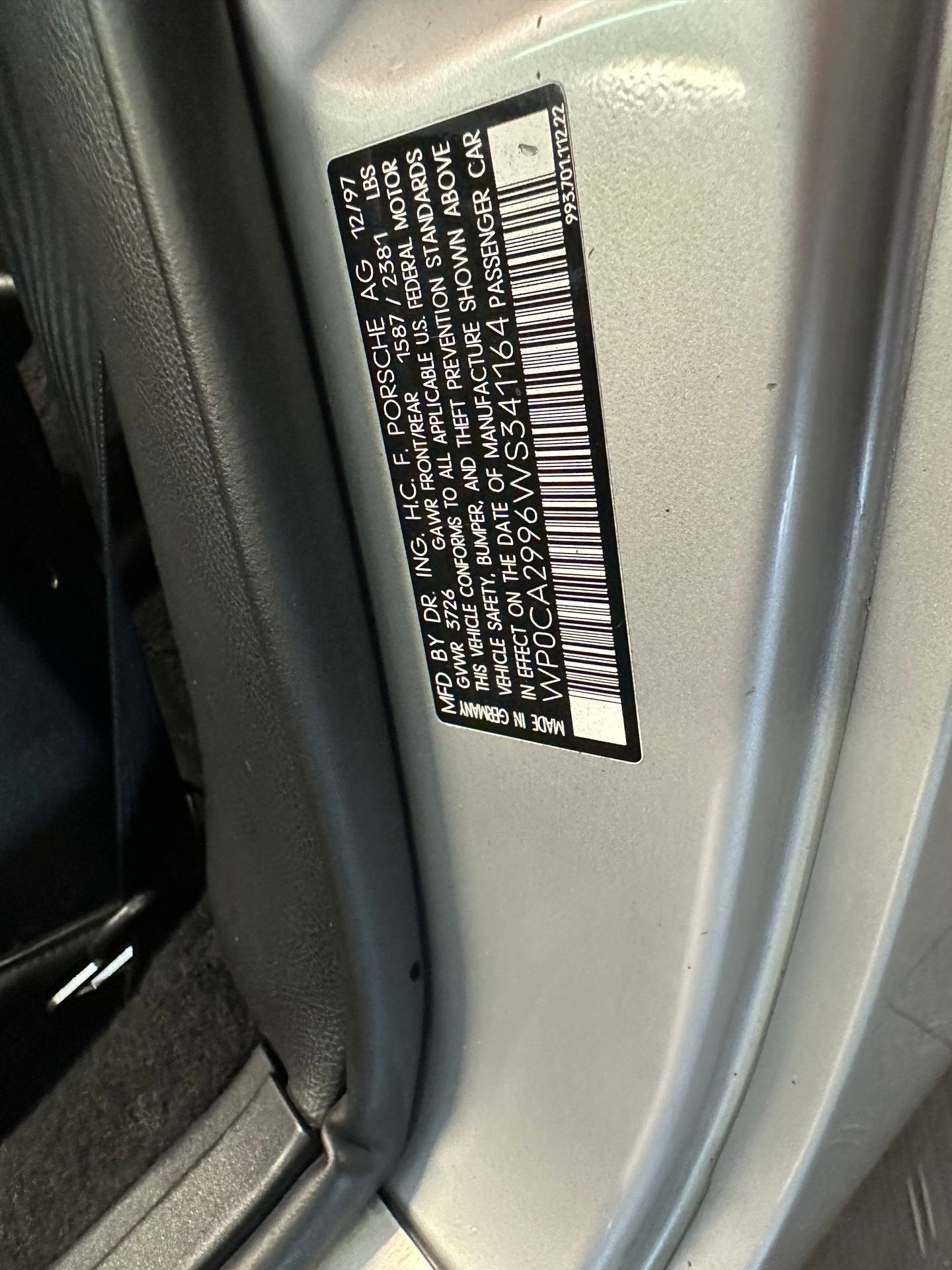 1998 Porsche 911 Carrera Carrera